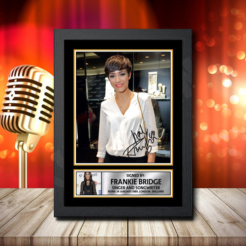 Frankie Sandford 2 printed autograph poster print
