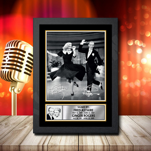 Fred Astaire Ginger Rogers 1 printed autograph poster print
