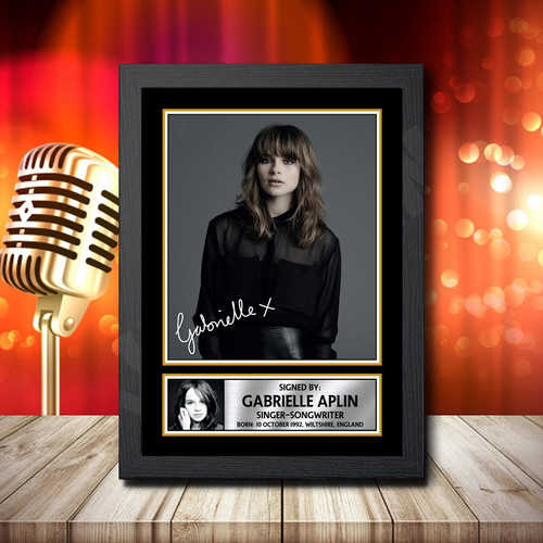 Gabrielle Aplin 1 printed autograph poster print