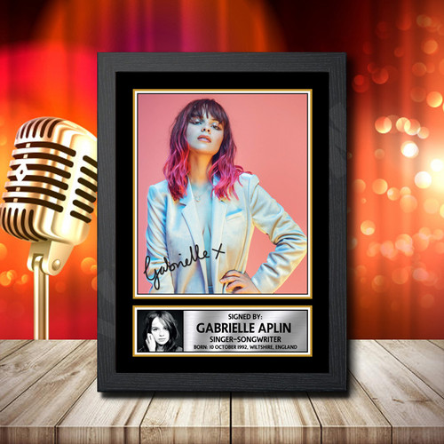 Gabrielle Aplin 2 printed autograph poster print
