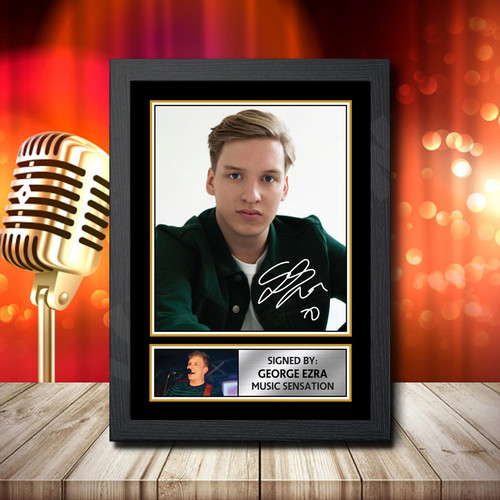 George Ezra printed autograph poster print
