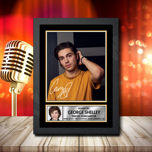 George Shelley 2 printed autograph poster print