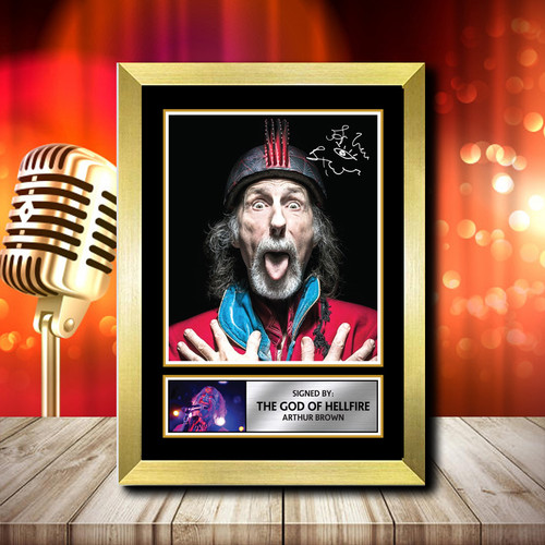 God Of Hellfire printed autograph poster print