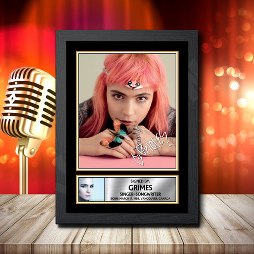 Grimes 2 printed autograph poster print