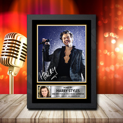 Harry Stlyes 3 printed autograph poster print