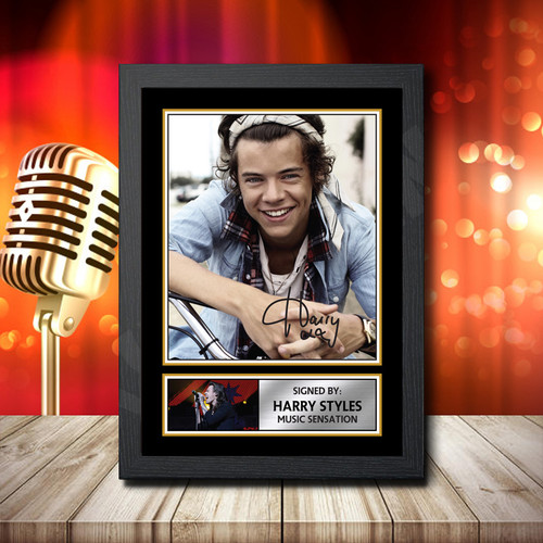 Harry Styles printed autograph poster print