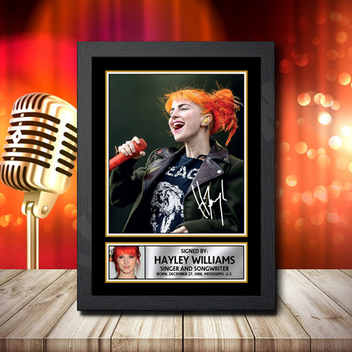 Hayley Williams 1 printed autograph poster print