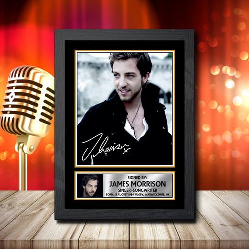 James Morrison 2 printed autograph poster print
