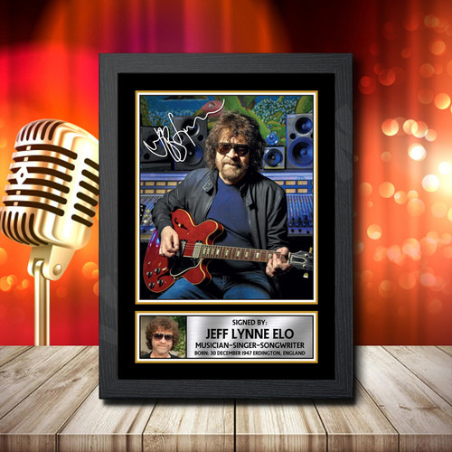 Jeff Lynne Elo 1 printed autograph poster print