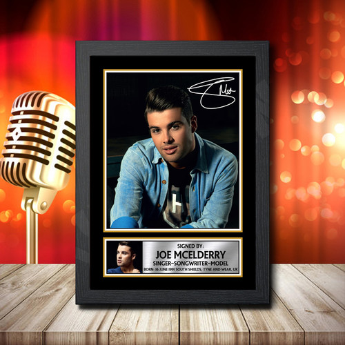 Joe Mcelderry 1 printed autograph poster print