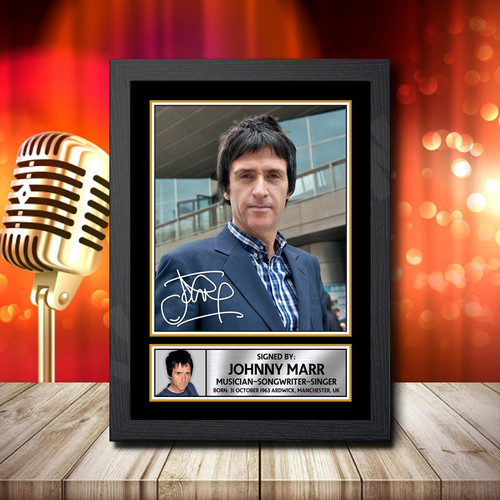 Johnny Marr 2 printed autograph poster print