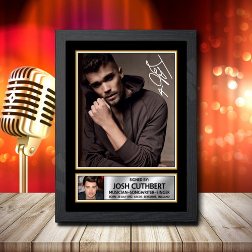 Josh Cuthbert 2 printed autograph poster print