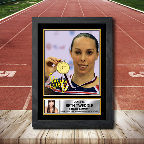 Beth Tweddle printed autograph poster print