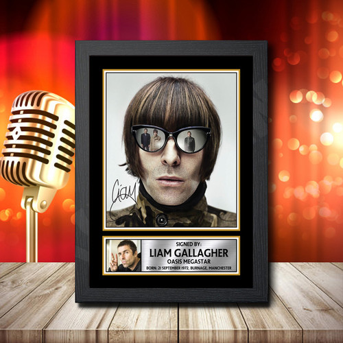 Liam Gallagher Fujistsu-Pc's CoNFLicted 2019-04-08 printed autograph poster print