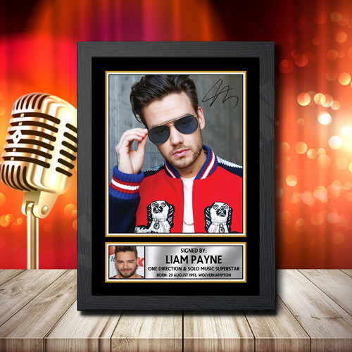 Liam Payne 2 printed autograph poster print