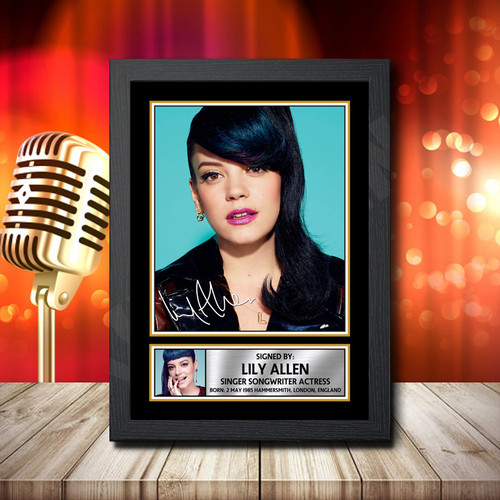 Lily Allen 1 printed autograph poster print