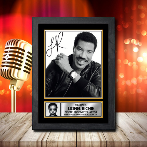 Lionel Richie 1 printed autograph poster print