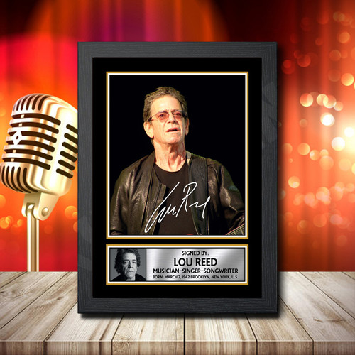 Lou Reed 2 Fujistsu-Pc's CoNFLicted 2019-04-08 printed autograph poster print