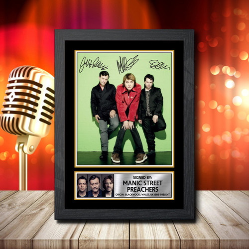 Manic Street 2 printed autograph poster print