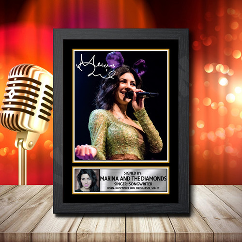 Marina And The Diamonds 1 printed autograph poster print