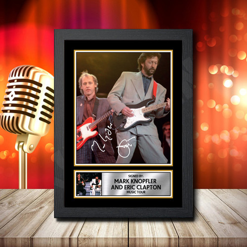 Mark Knopfler Eric 2 printed autograph poster print