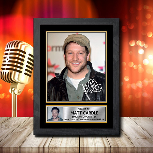 Matt Cardle 2 printed autograph poster print