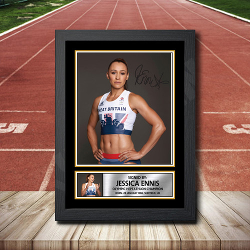 Jessica Ennis printed autograph poster print