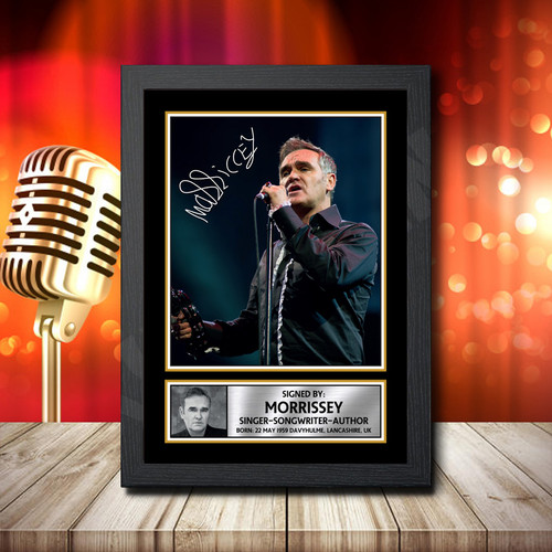 Morrissey 2 printed autograph poster print