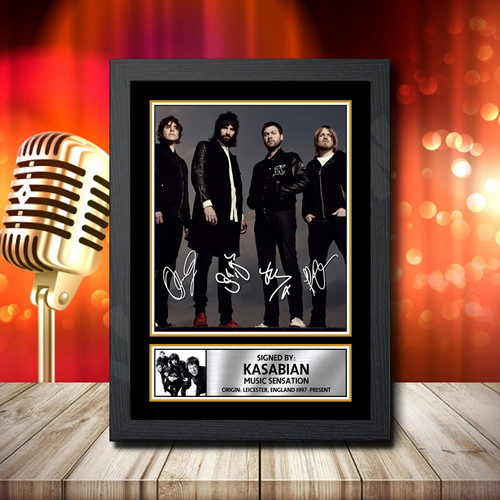 Kasabian 2 printed autograph poster print
