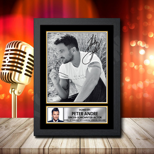 Peter Andre 2 printed autograph poster print