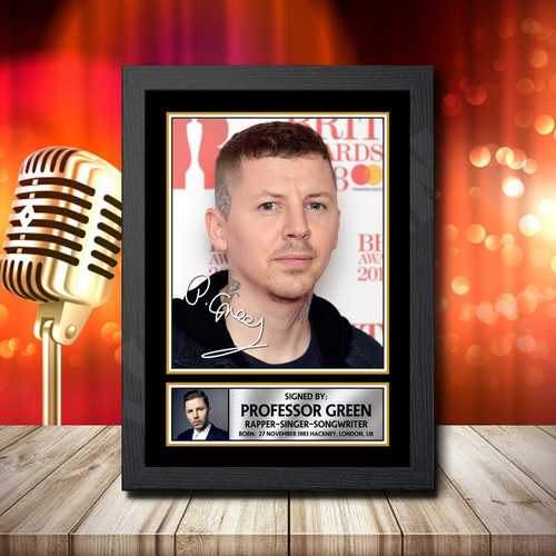 Professor Green 1 printed autograph poster print