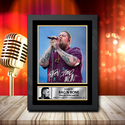Rag N Bone 1 printed autograph poster print