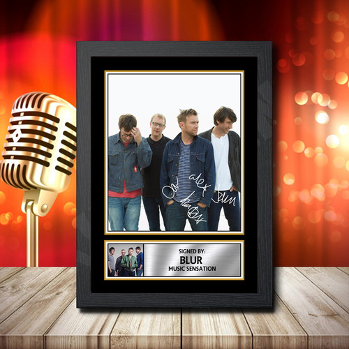 Printed Autograph By Blur printed autograph poster print