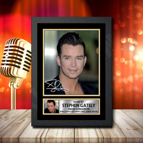 Stephen Gately 1 printed autograph poster print