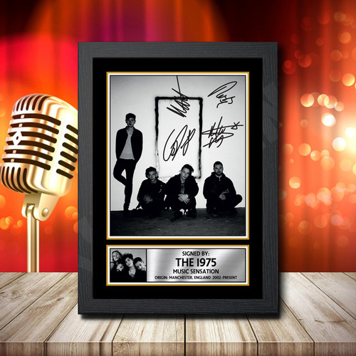 The 1975 1 printed autograph poster print