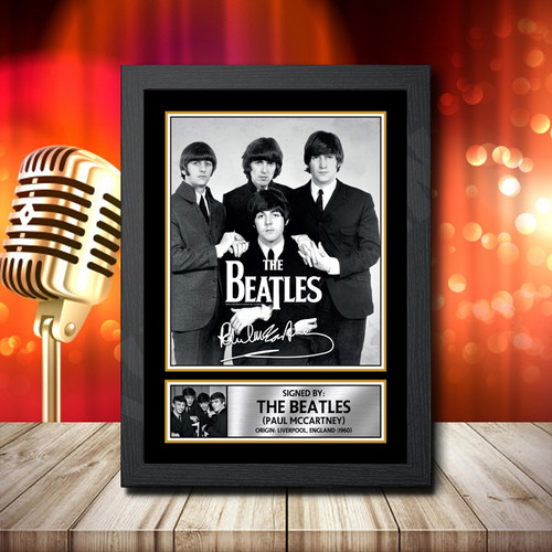 The Beatles Paul Mccartney 1 printed autograph poster print