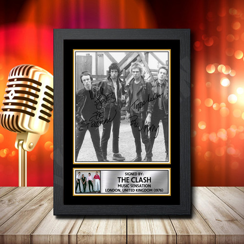 The Clash 1 Fujistsu-Pc's CoNFLicted 2019-04-08 printed autograph poster print