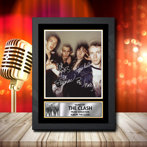 The Clash 2 Fujistsu-Pc's CoNFLicted 2019-04-08 printed autograph poster print