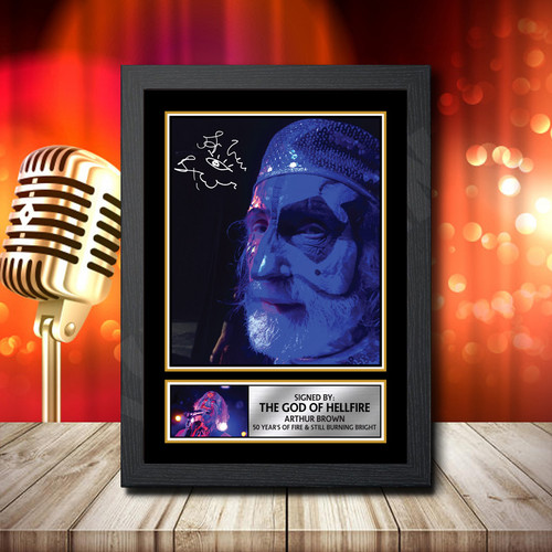 The God Of Hell Fire 50 printed autograph poster print