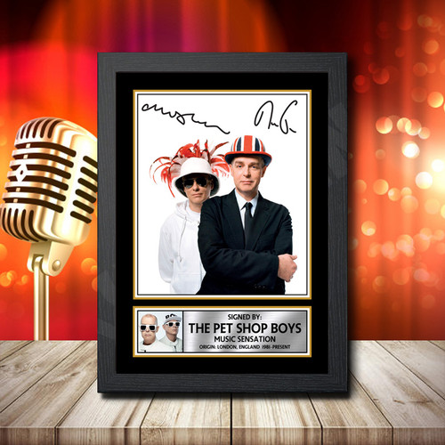 The Pet Shop Boys 2 printed autograph poster print