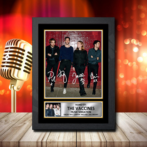 The Vaccines 1 printed autograph poster print