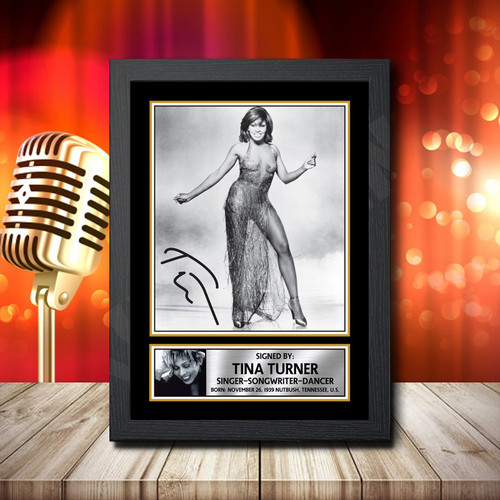 Tina Turner 1 printed autograph poster print
