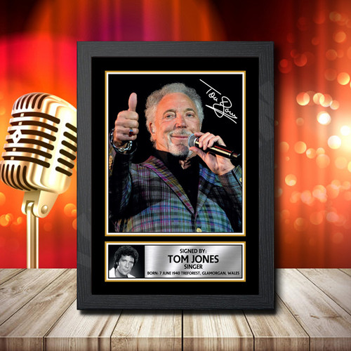 Tom Jones 2 printed autograph poster print