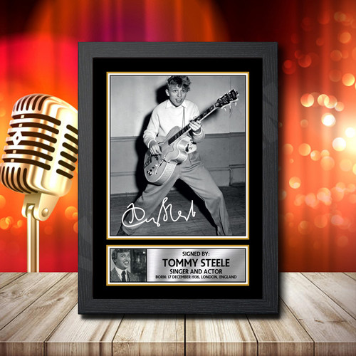 Tommy Steele 1 printed autograph poster print