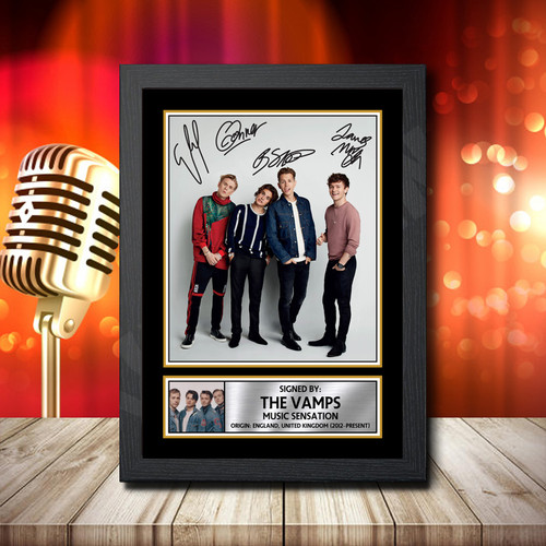 The Vamps 2 printed autograph poster print