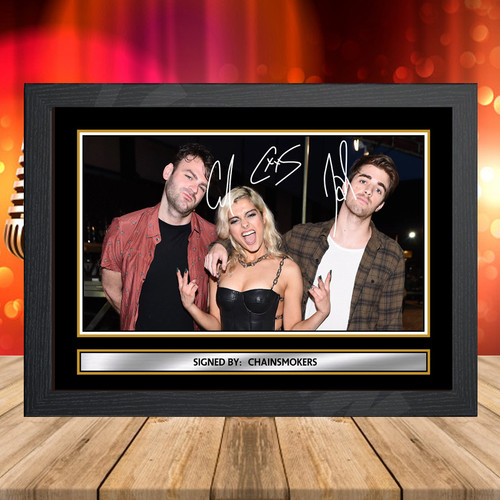 Chainsmokers 5 printed autograph poster print