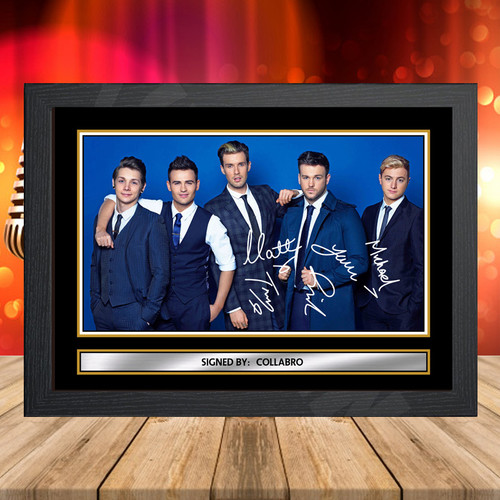 Collabro 2 printed autograph poster print