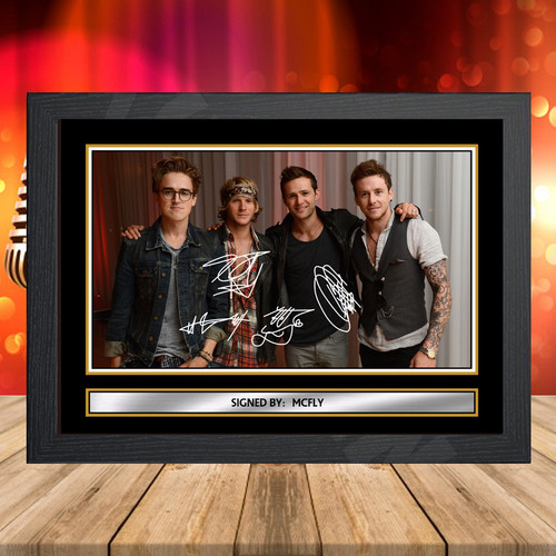 Mcfly 4 printed autograph poster print