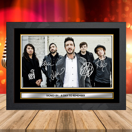 A Day To Remember 1 printed autograph poster print