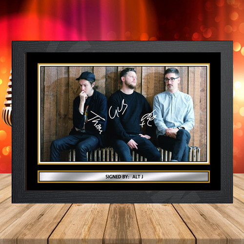 Alt J 2 printed autograph poster print
